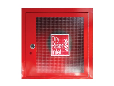 Red Dry Riser 4-Way Inlet Cabinet
