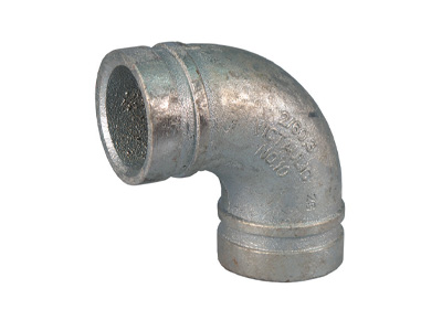100mm Victaulic Grooved 90° Elbow Long – Galvanised