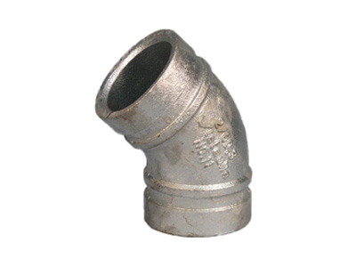 100mm Victaulic Grooved 45° Elbow – Galvanised