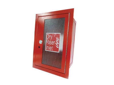 Red Dry Riser Vertical Outlet Cabinet