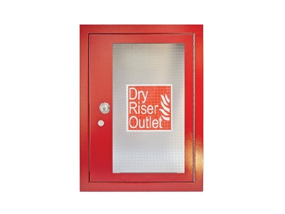 Red Dry Riser Vertical Outlet Architrave & Door