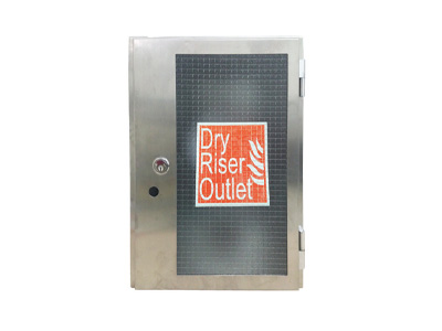 Stainless Steel Wet Riser Vertical Surface Mounted Outlet Fire Cabinet